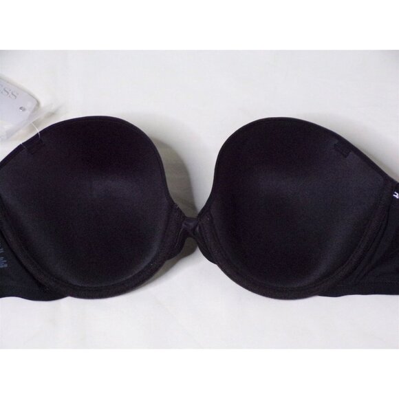 🆕NATORI Minimal Contour Underwire Strapless Bra 34DD Black #729229 - Picture 10 of 11